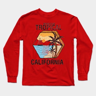 tropical California  Beach club Long Sleeve T-Shirt